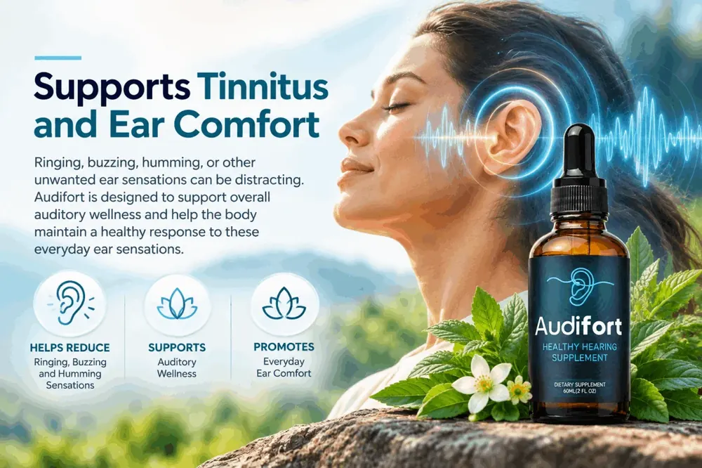 Audifort supports tinnitus and ear comfort